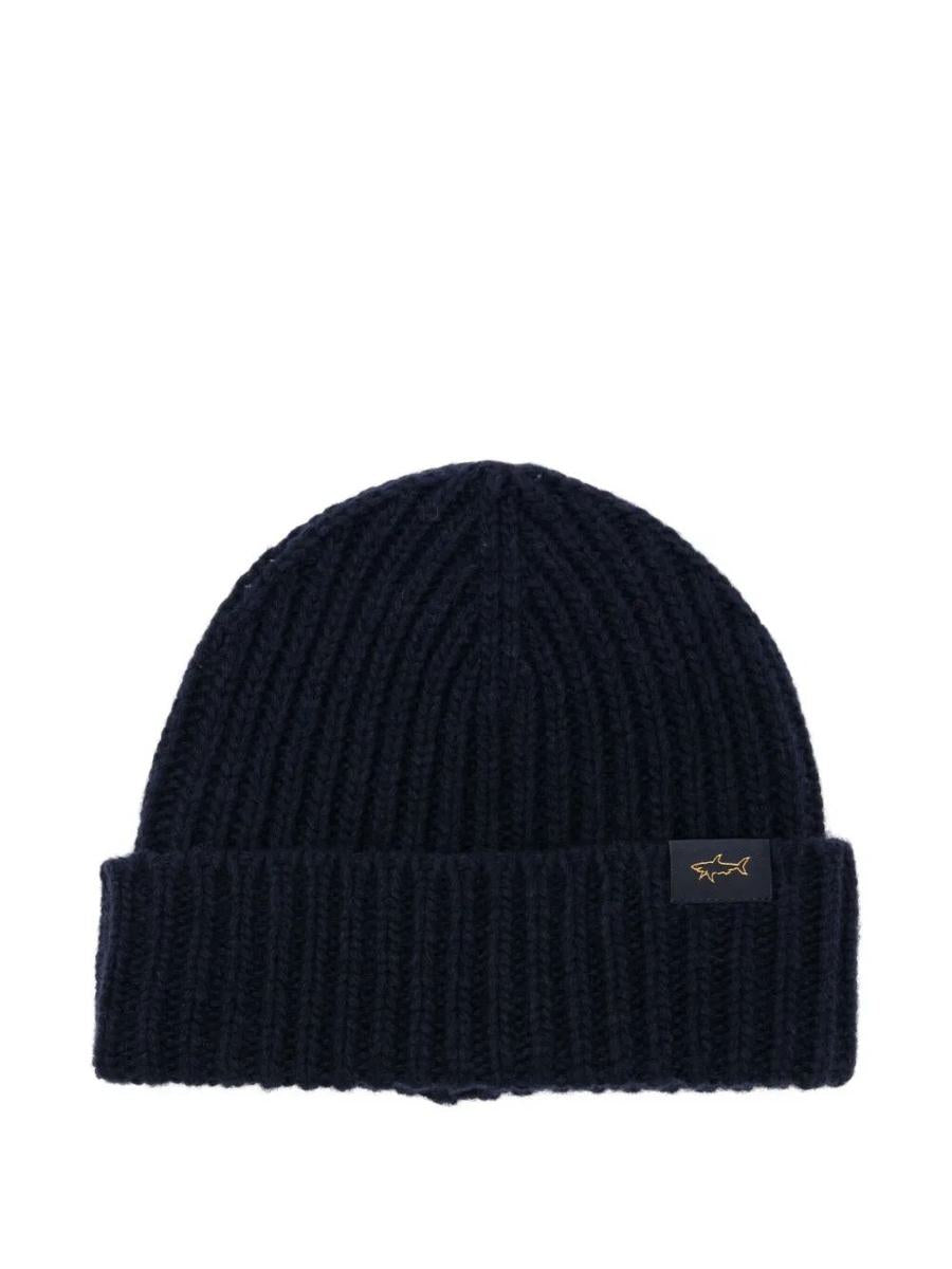 Paul & Shark Ribbed Wool Blend Beanie Accessories