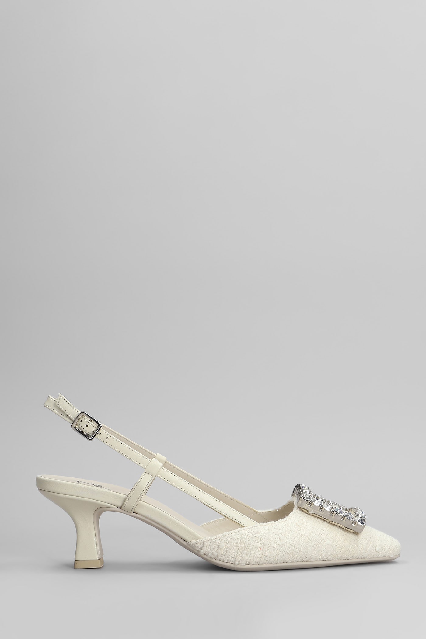 Roberto Festa Stefi Pumps In Beige Fabric