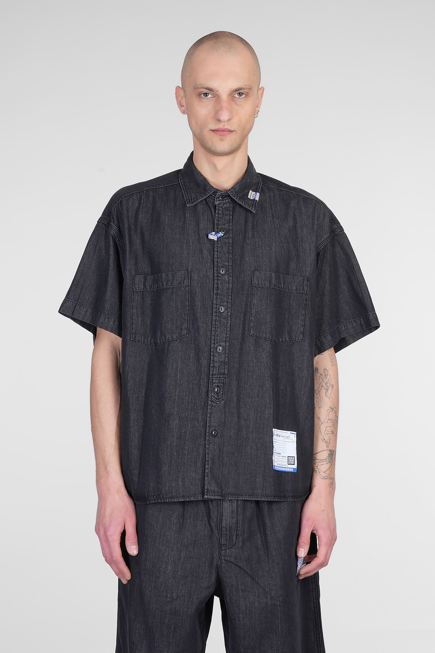 Mihara Yasuhiro Shirt In Black Cotton