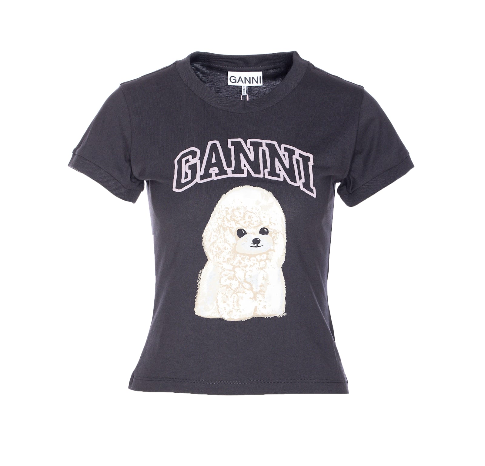 Ganni Poodle Print T-shirt