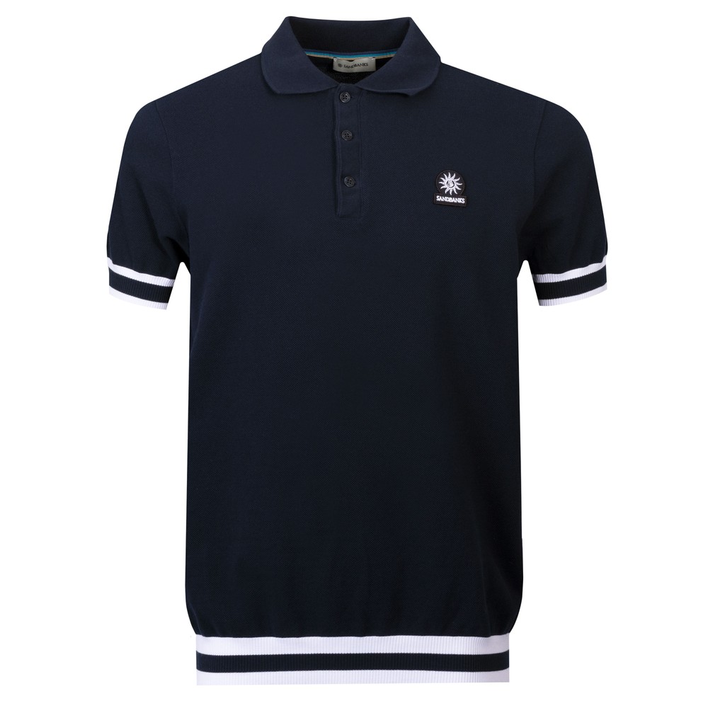 Stripe Hem Polo Shirt