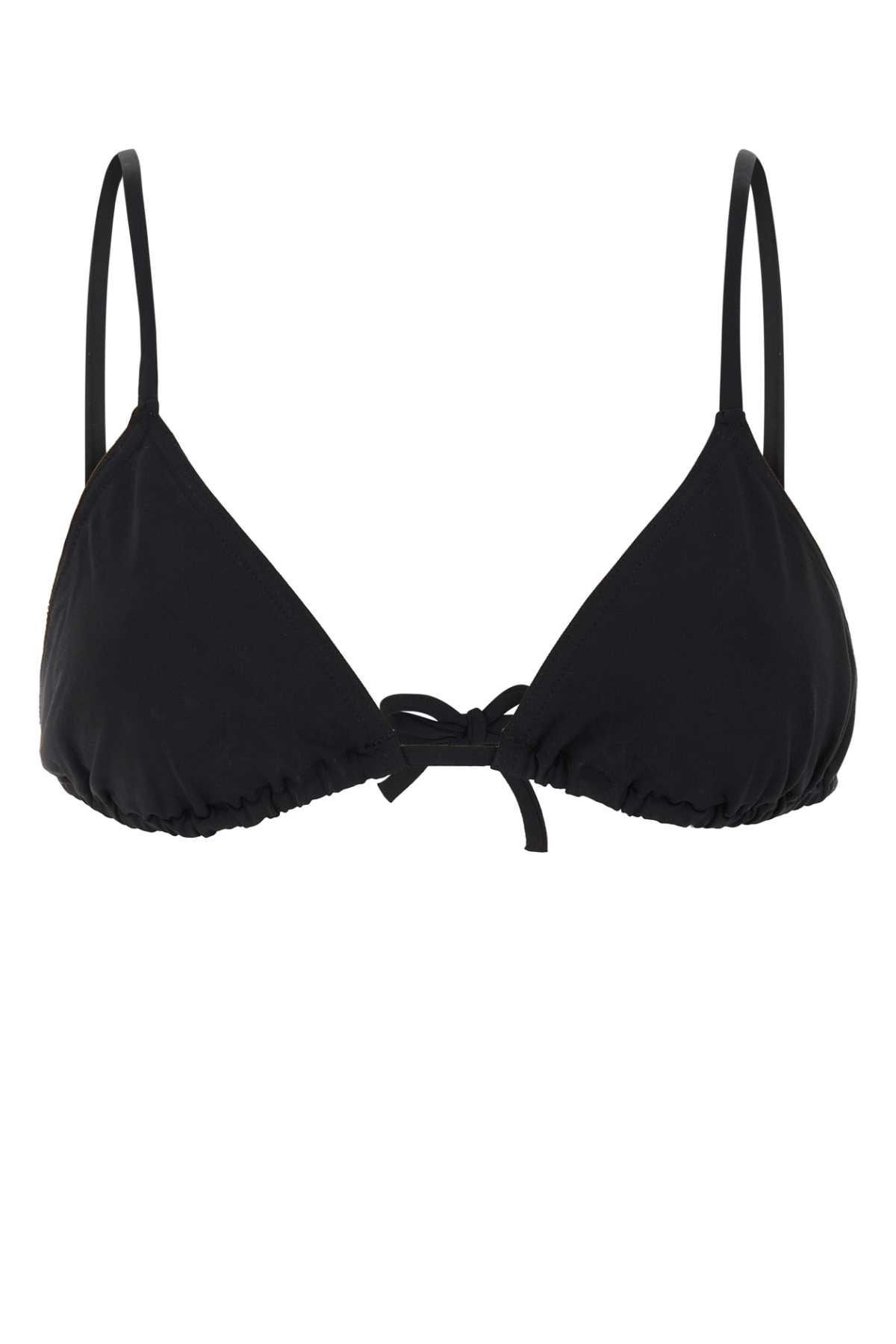 Eres Black Stretch Nylon Mouna Bikini Top