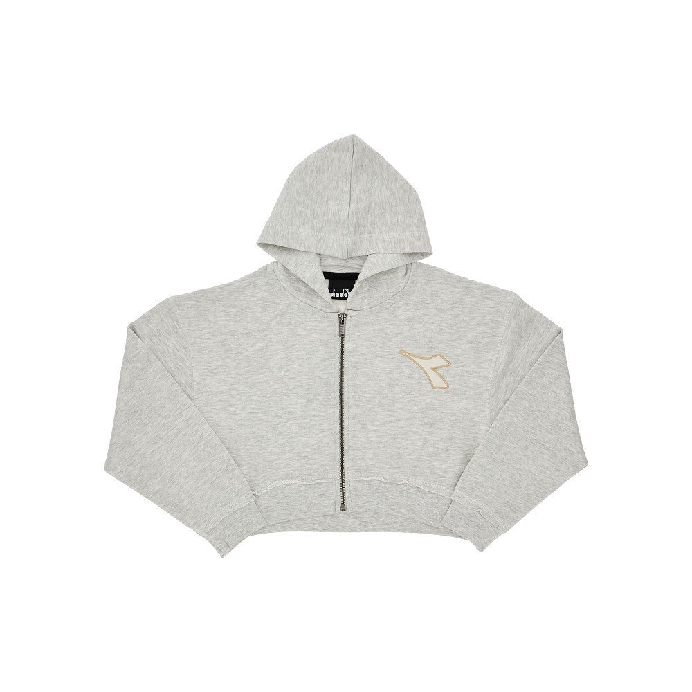DIADORA 全拉链短款连帽卫衣 儿童款