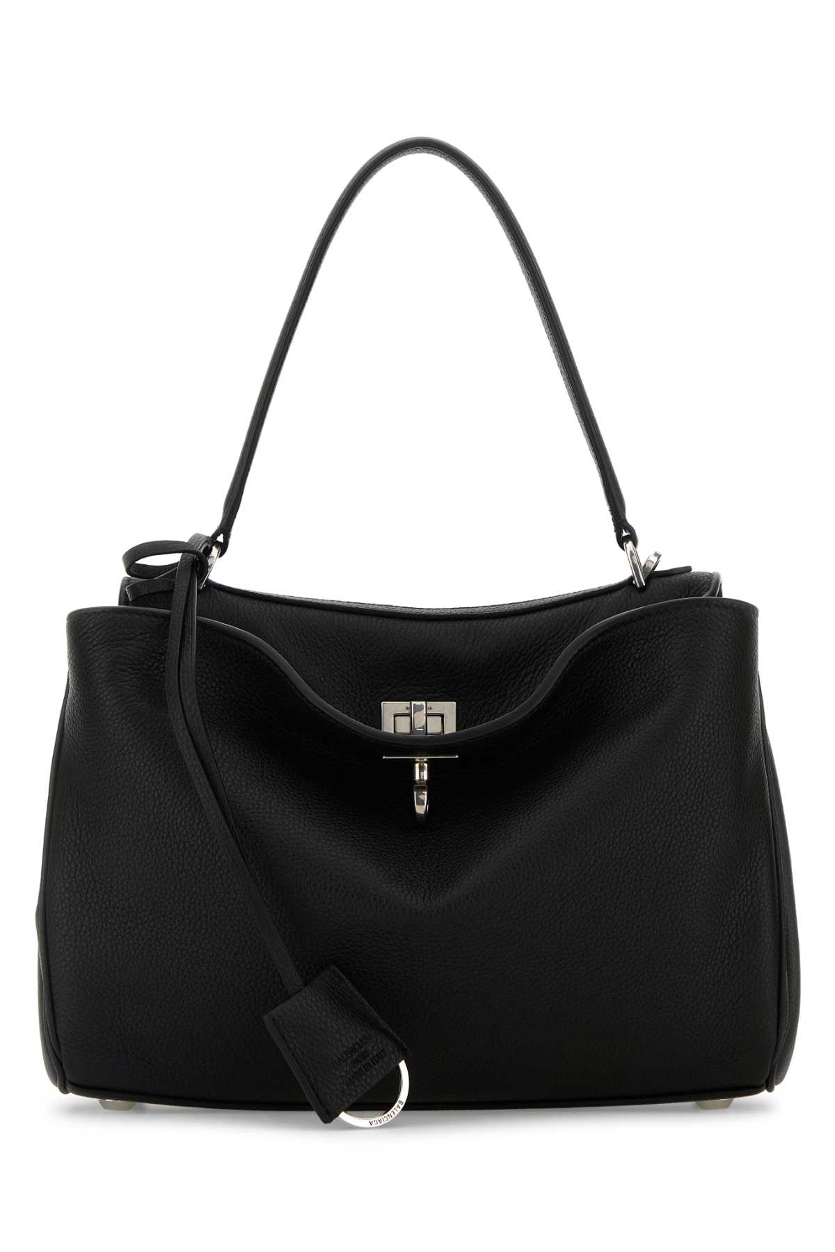 Balenciaga Black Leather Small Rodeo Handbag