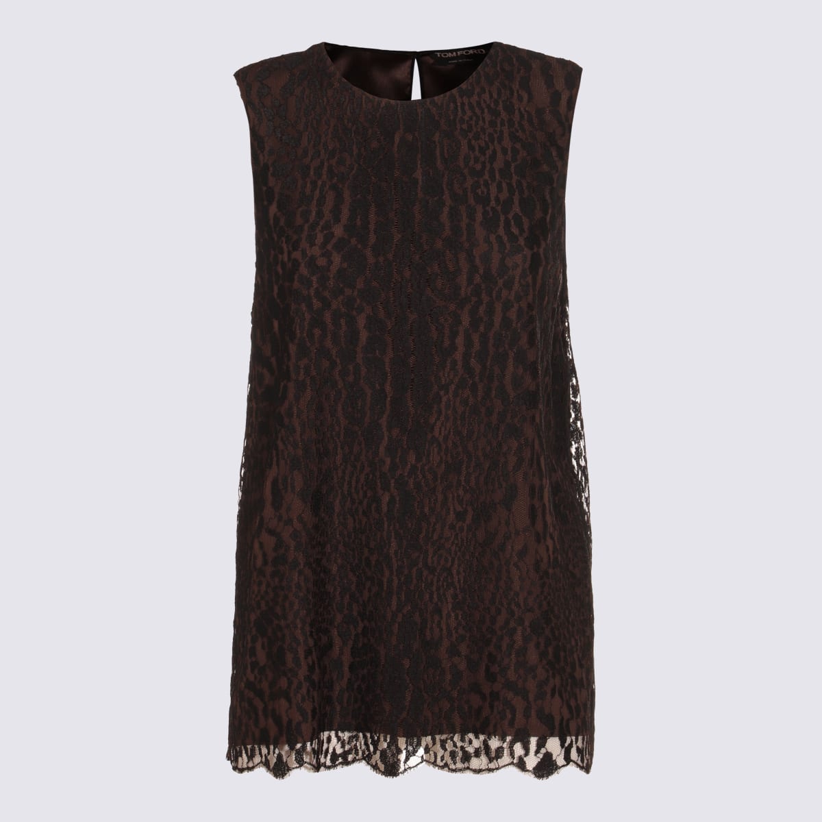 Tom Ford Black And Brown Top