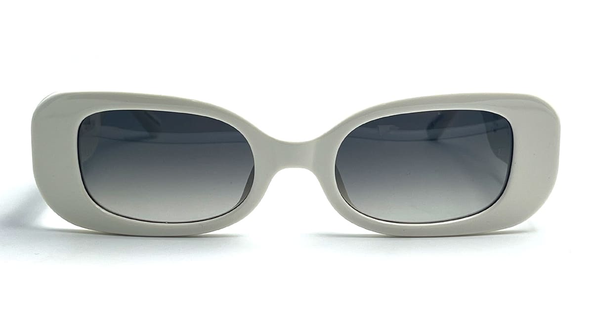 Linda Farrow Lola - White Sunglasses