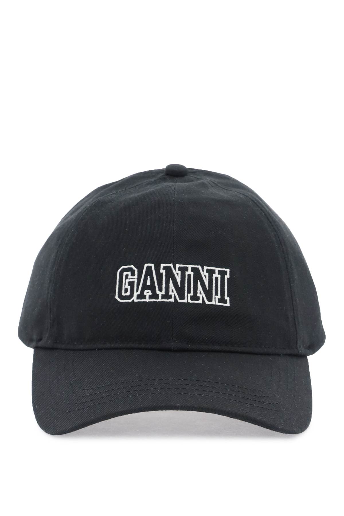 Ganni Black Cotton Hat