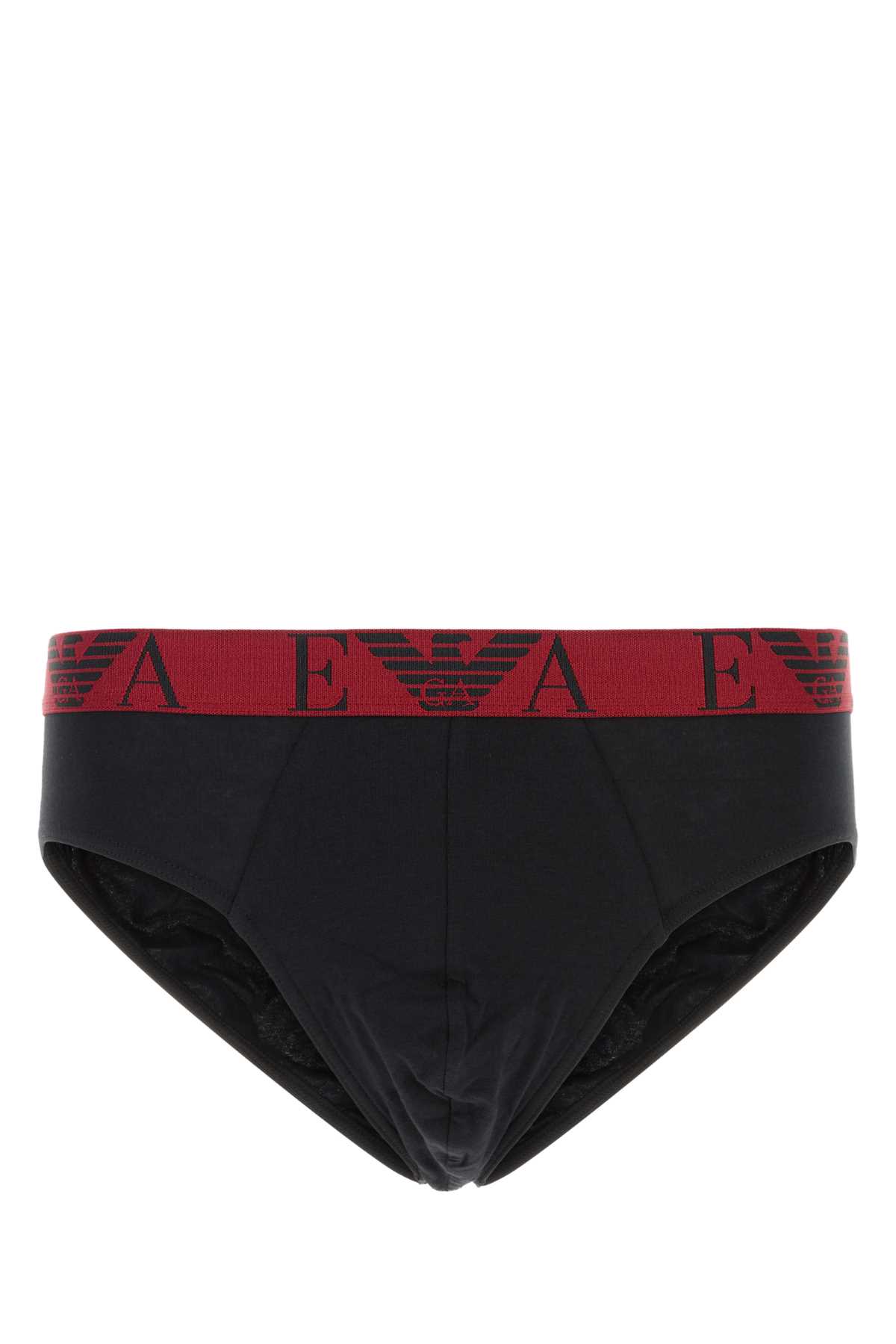 Emporio Armani Black Stretch Cotton Brief Set