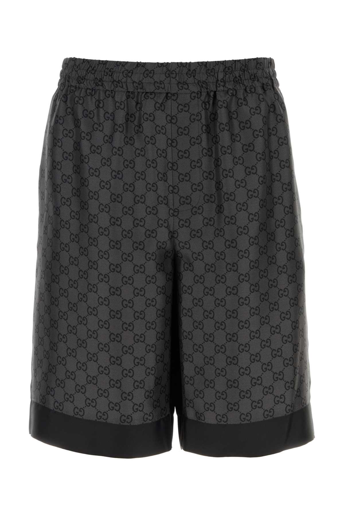Gucci Printed Silk Bermuda Shorts
