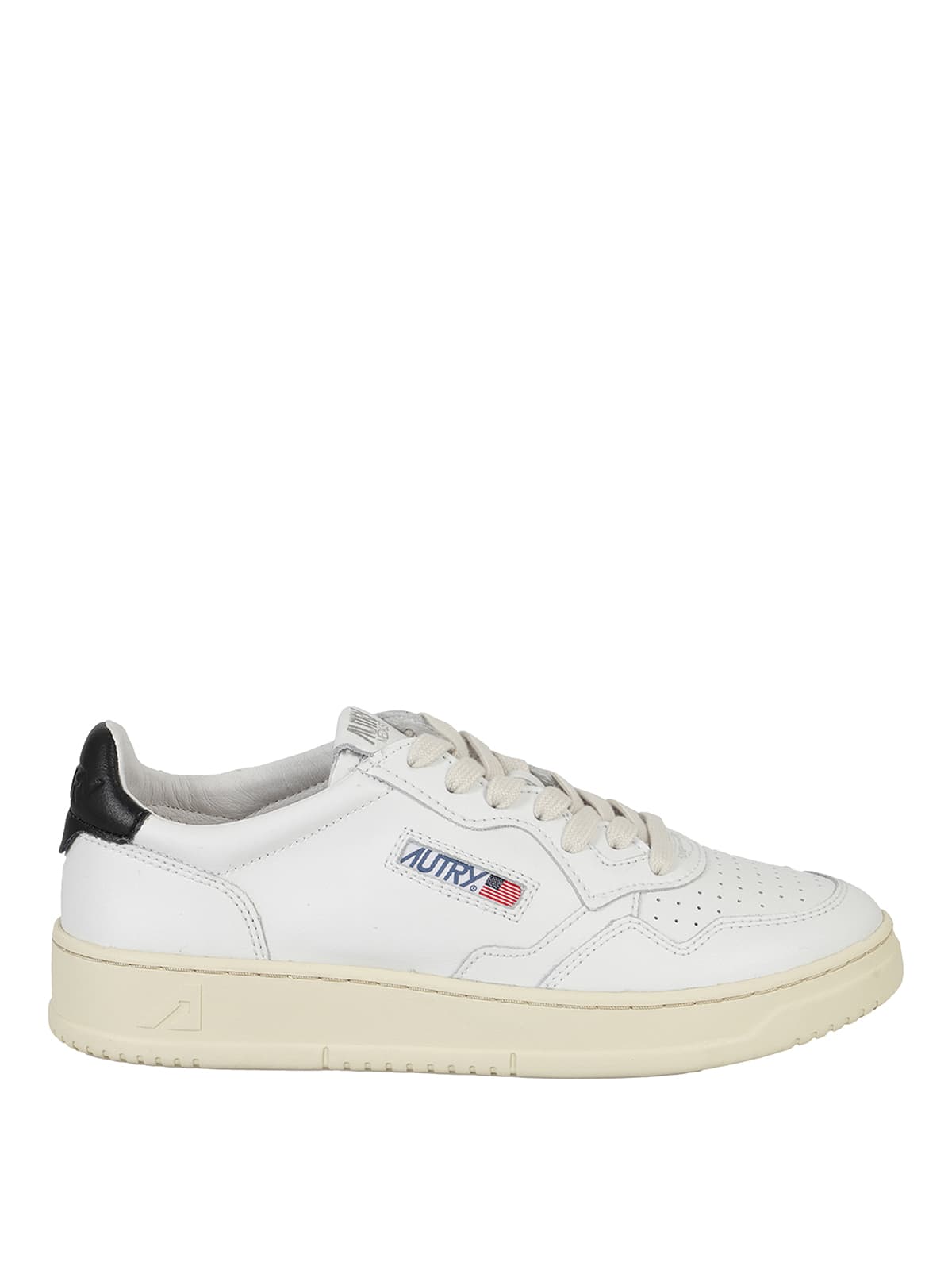 Autry Medalist Lowleat Leat Wht Black