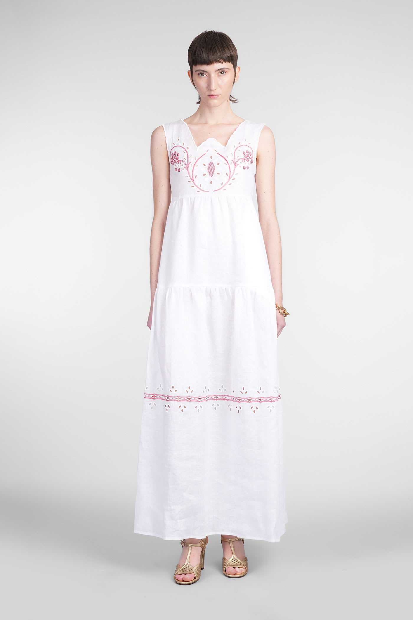 Holy Caftan Antonia In White Linen