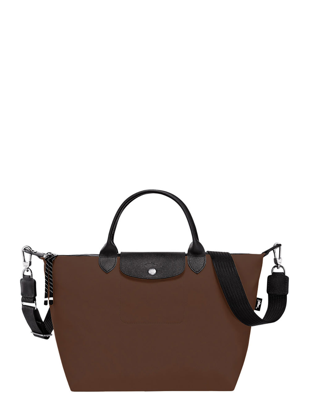 Longchamp le Pliage Energy Brown Large Handbag With Adjustable And Removable Shoulder Bag And Embossed Logo On The Front In Ecoleather Woman