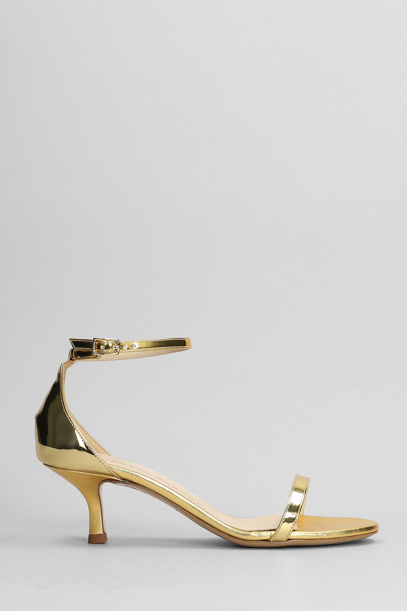 Fabio Rusconi Sandals In Gold Leather