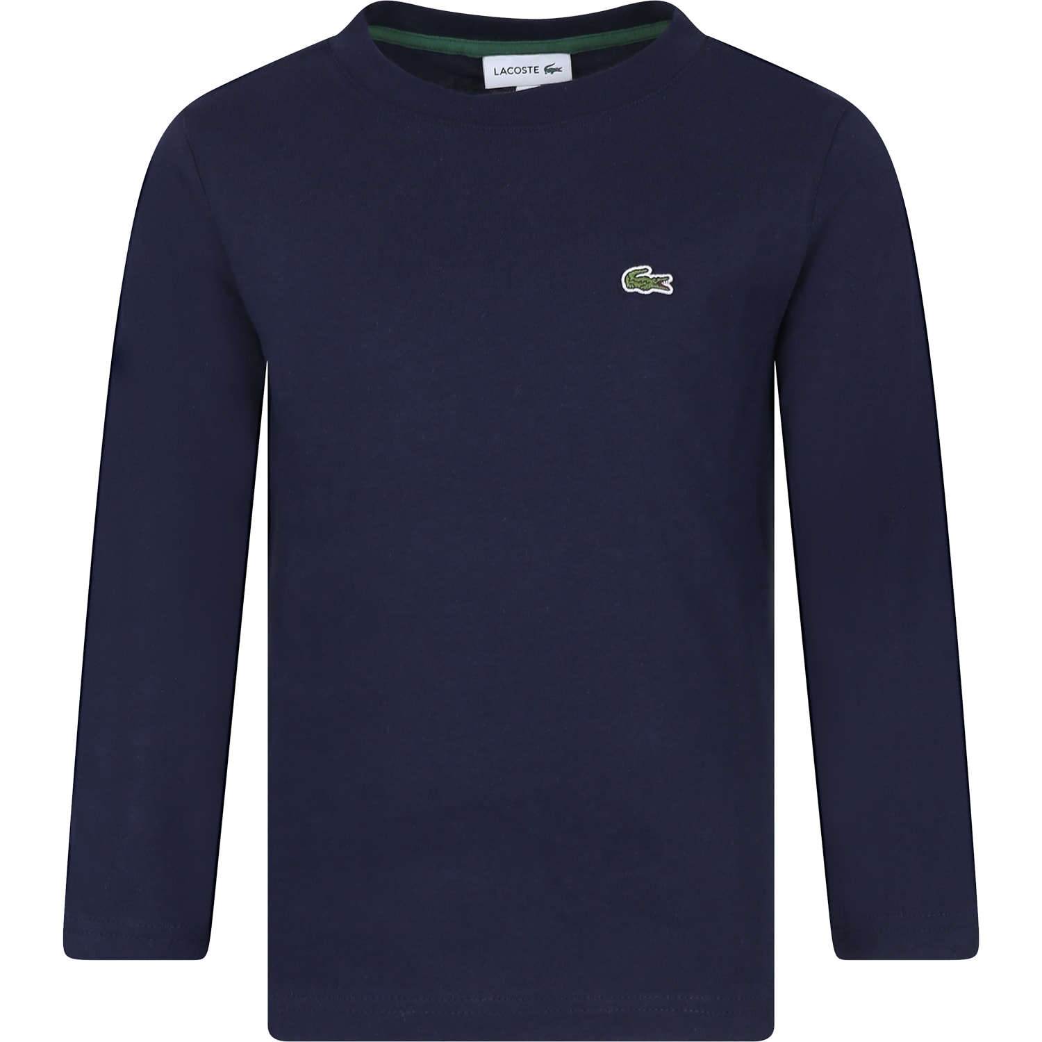 Lacoste Blue T-shirt For Boy With Crocodile