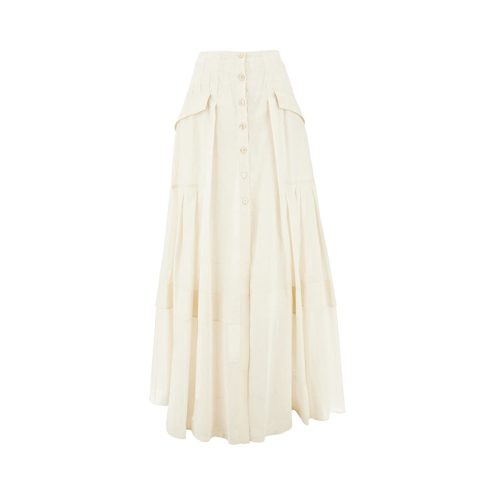 ALBERTA FERRETTI Cotton long skirt with cargo pockets Woman