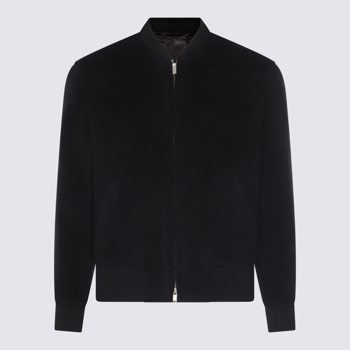 Lardini Black Wool Casual Jacket