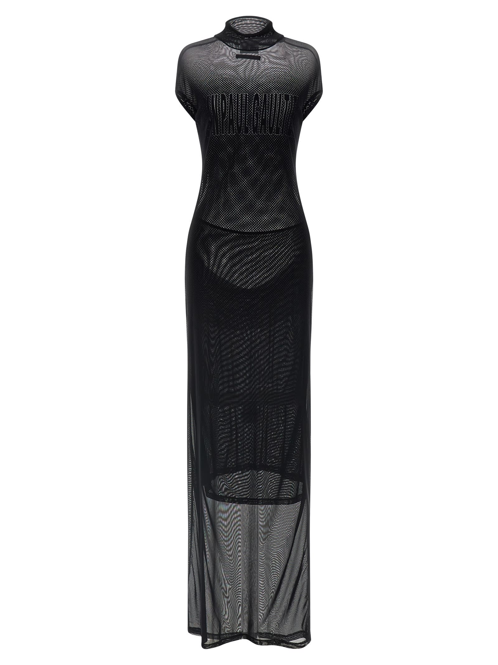 Jean Paul Gaultier Flocked Dress