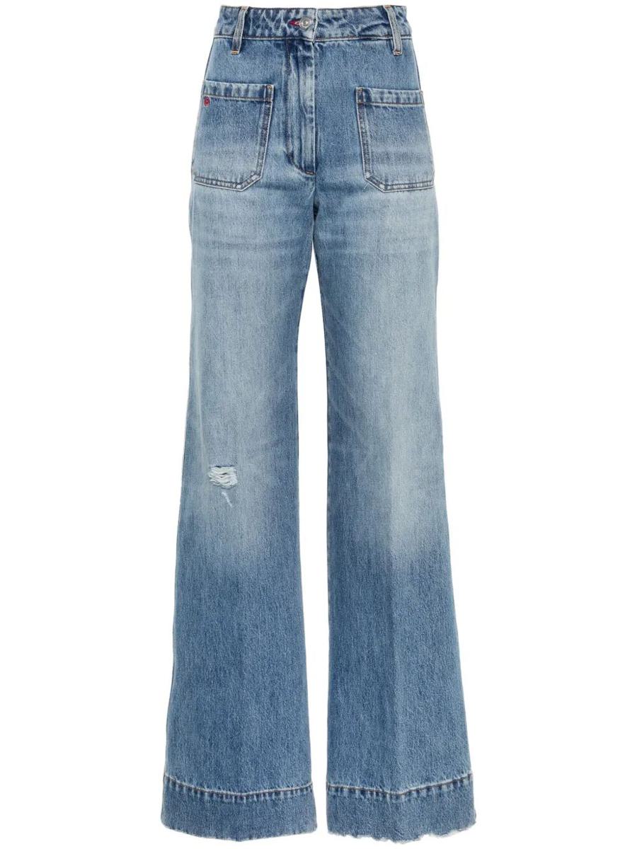 Victoria Beckham Alina Wide-Leg Jeans Clothing