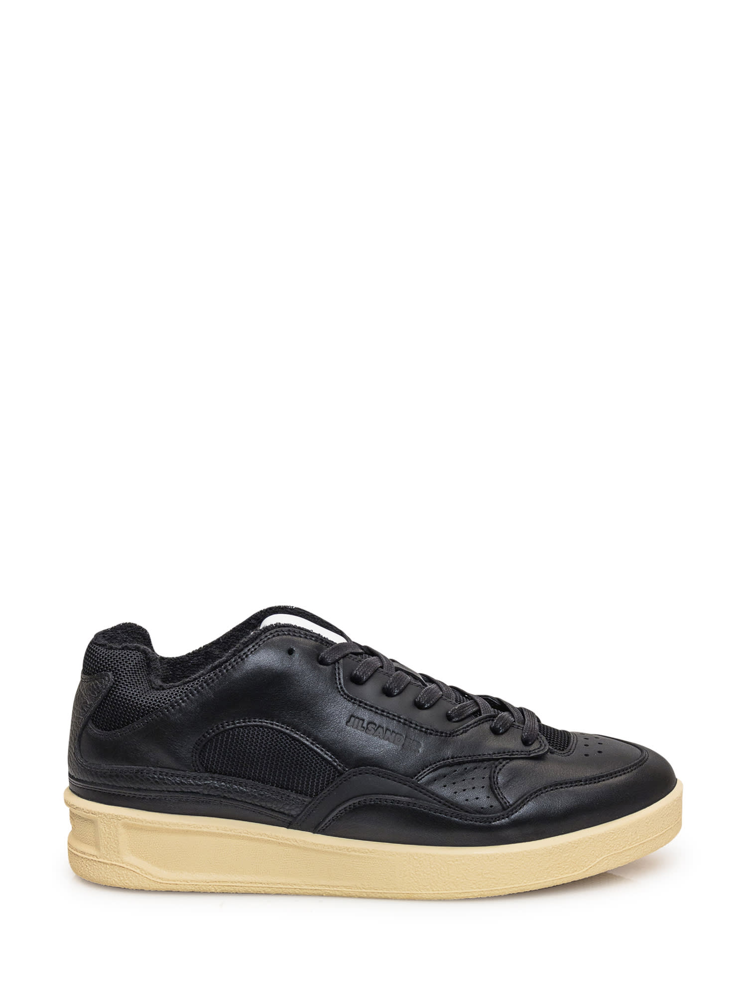 Jil Sander Logo Leather Sneakers