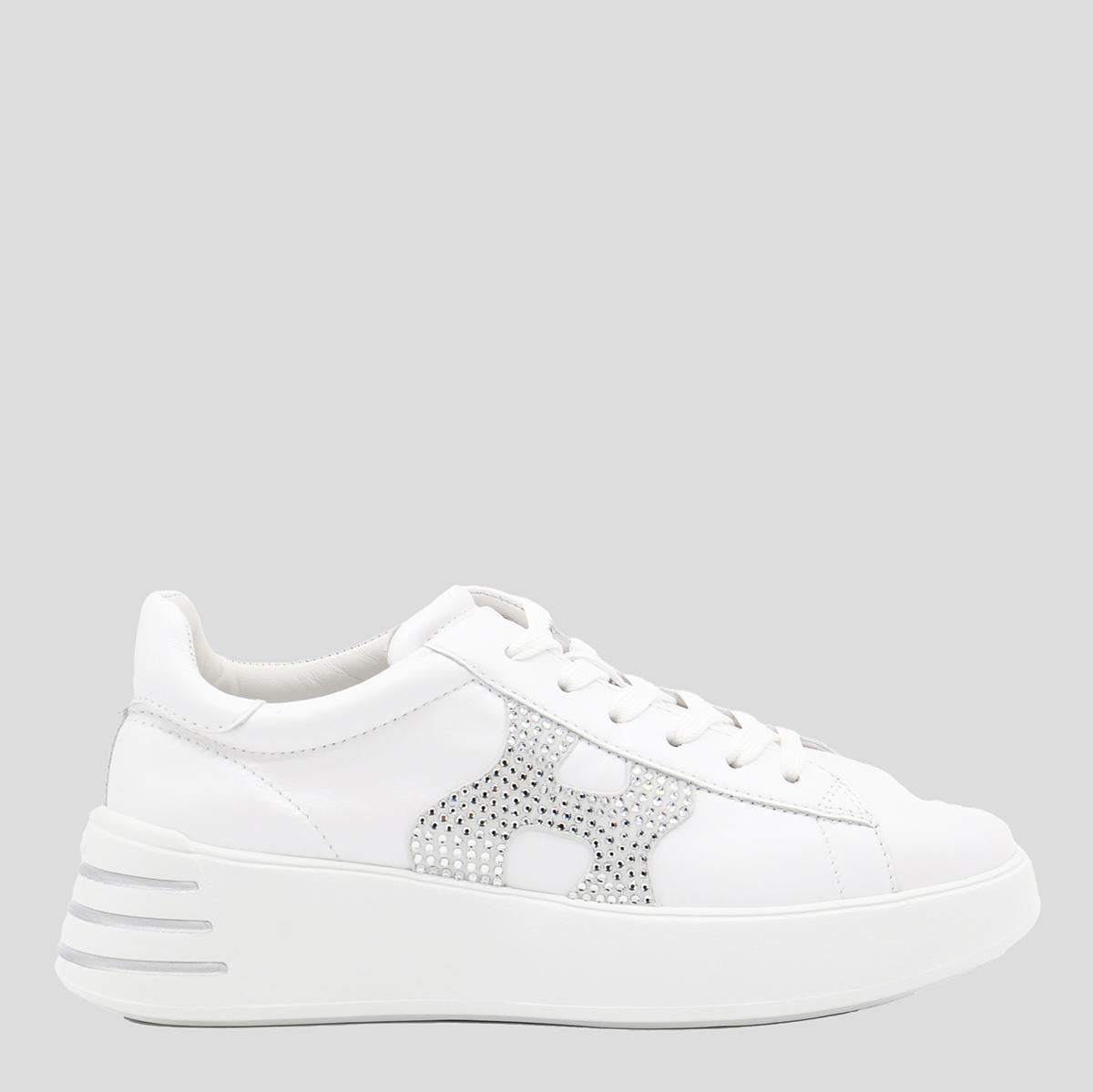 Hogan White And Silver Sneakers