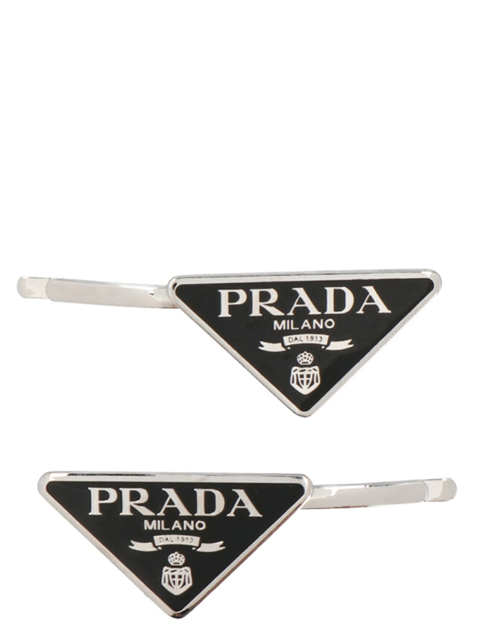 Prada Logo Two Hairpin Set