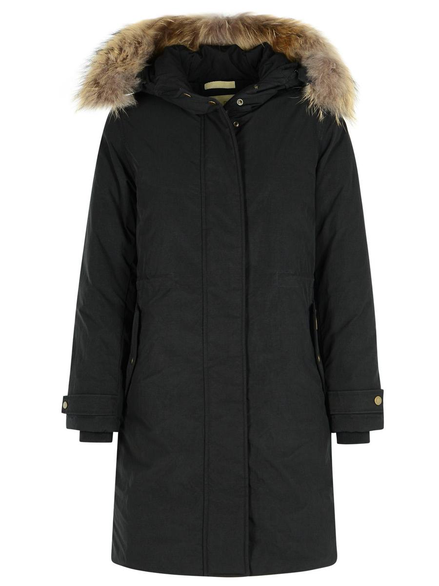 Woolrich Black Polyester Blend Parka