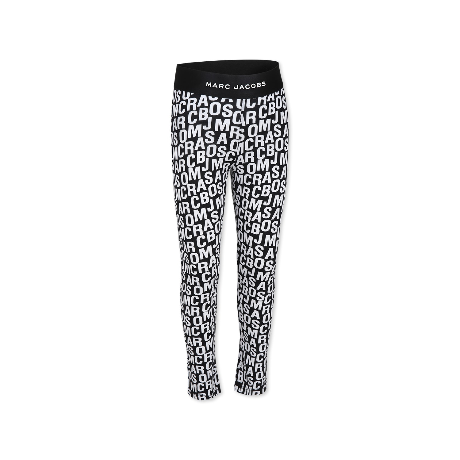 Marc Jacobs Black Leggings For Girl With Logo
