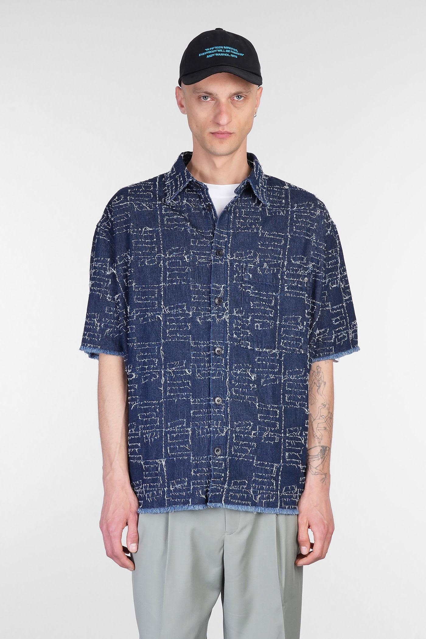 Études Shirt In Blue Cotton