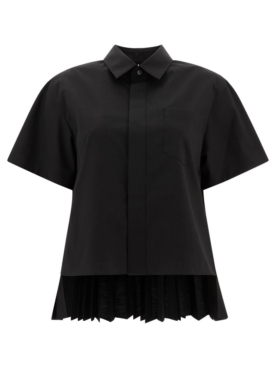 Sacai 棉府绸衬衫