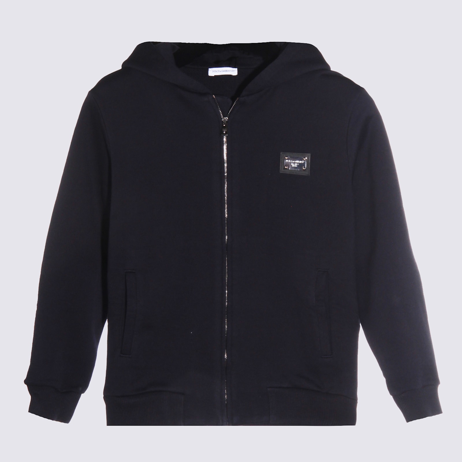 Dolce & Gabbana Dark Blue Cotton Sweatshirt