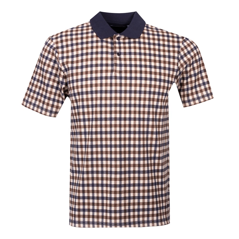 Active Club Check Pique Polo Shirt