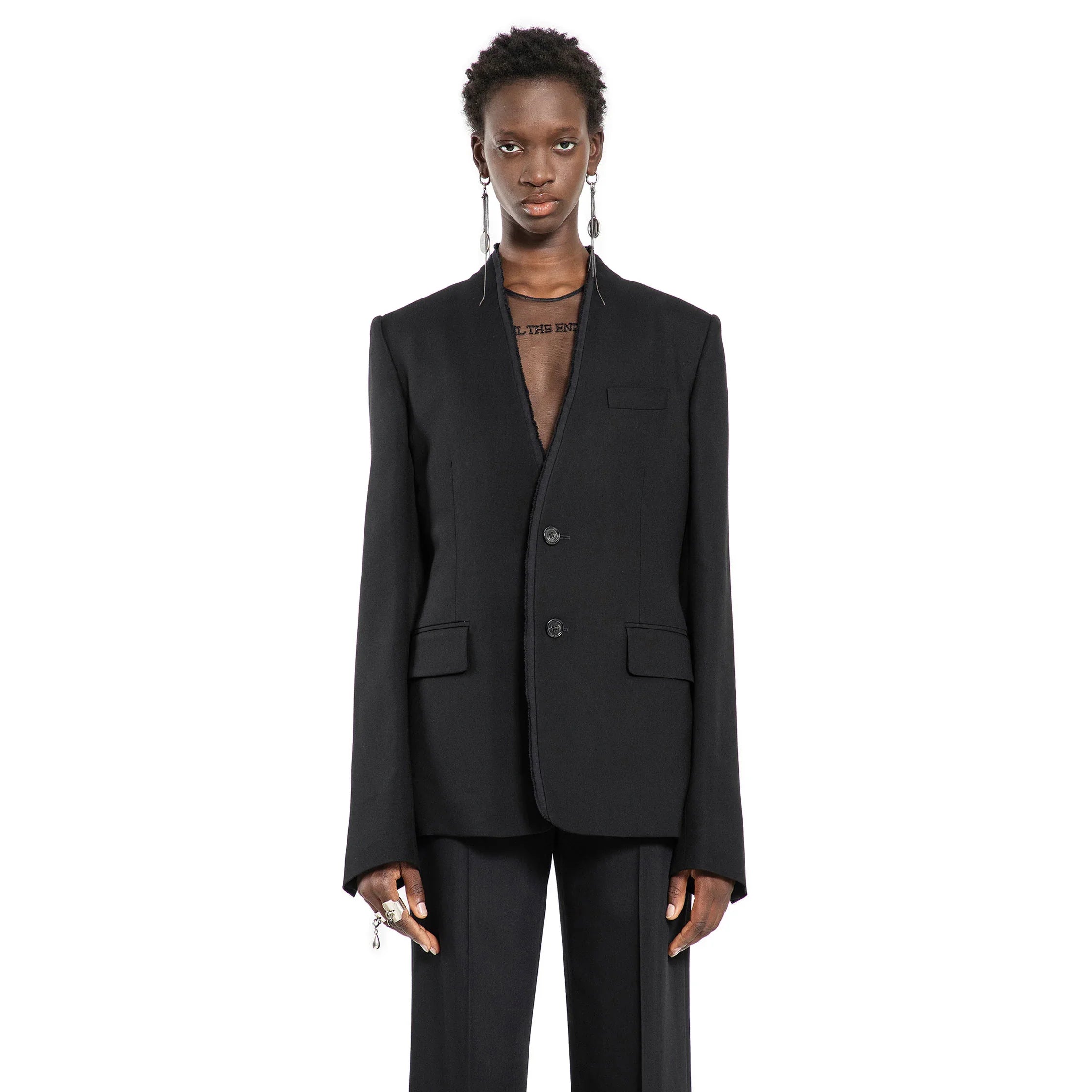 Sady Collarless Blazer