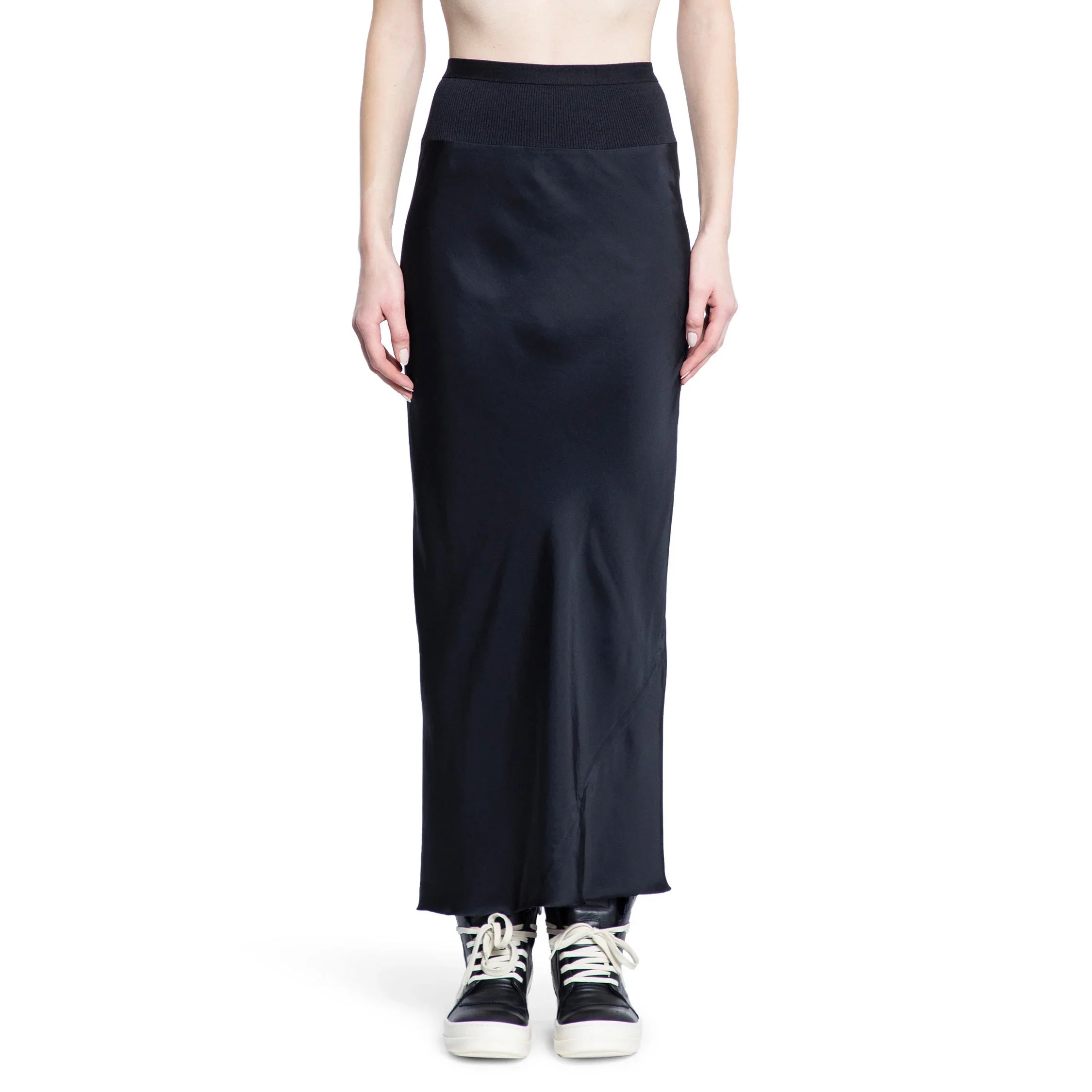 Hollywood Calf Bias Skirt in Washed Charmeuse