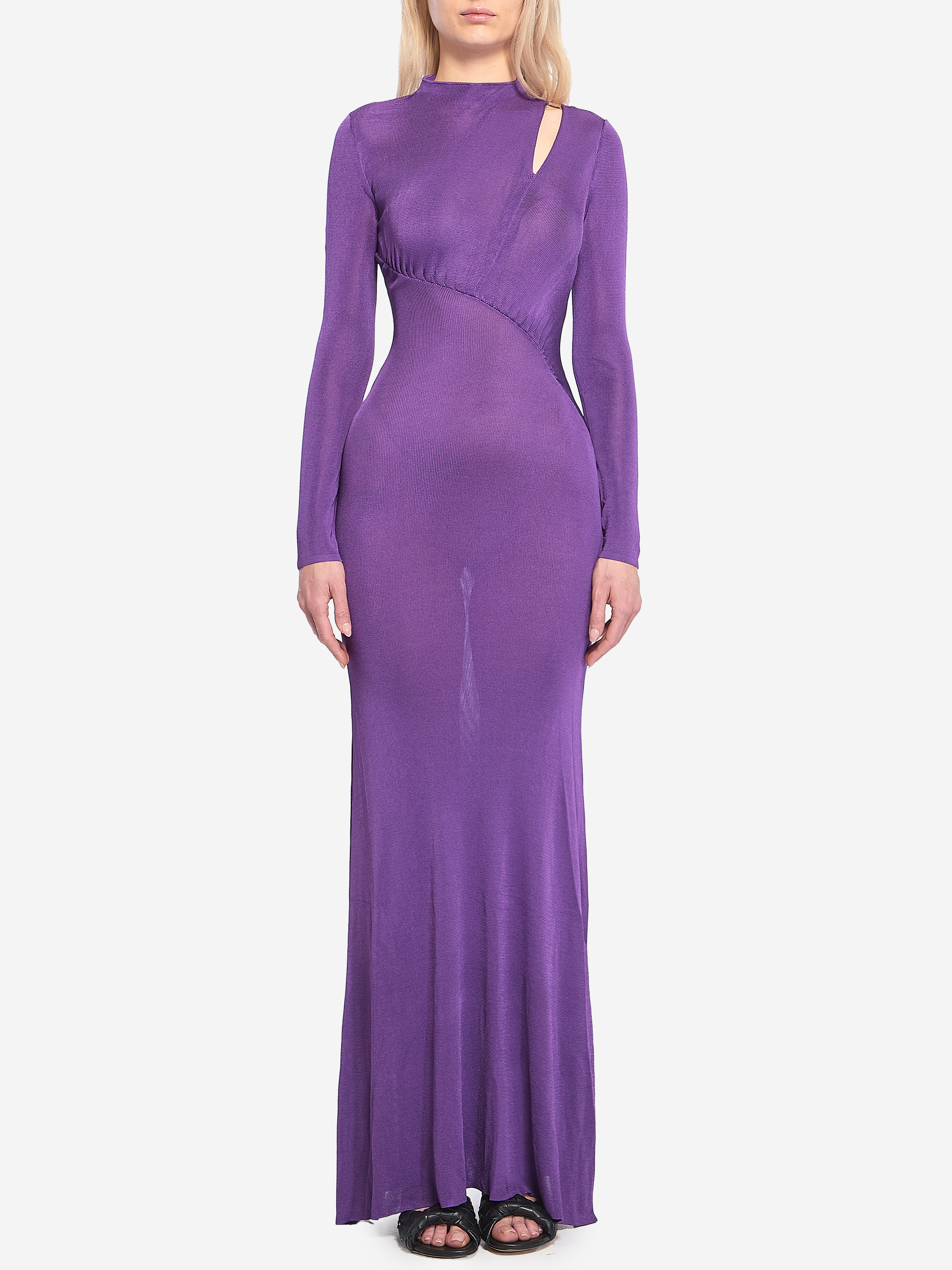 Long dress with cutout