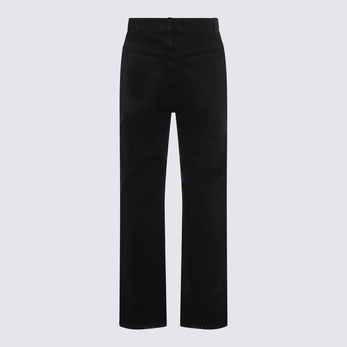 Khaite Black Cotton Jeans
