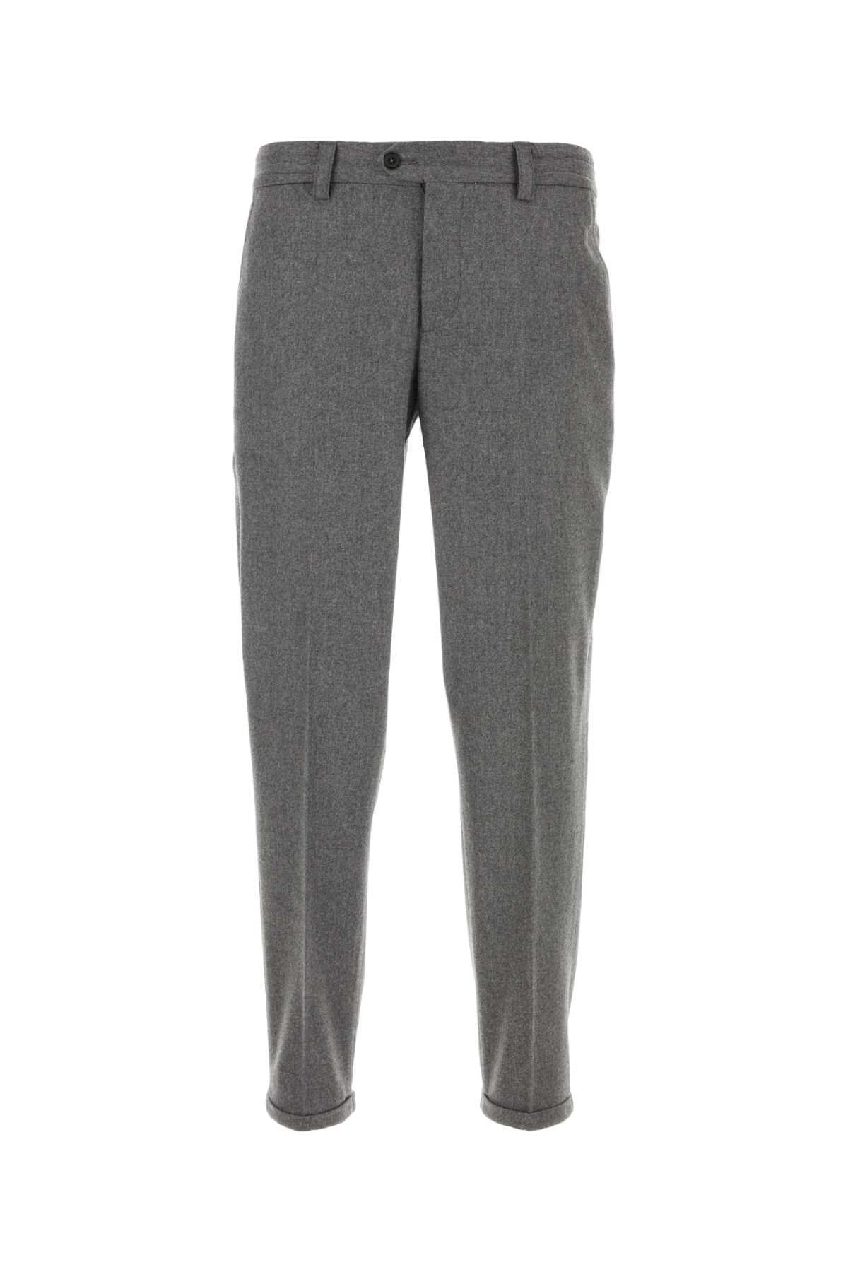 PT Torino Dark Grey Stretch Wool Pant