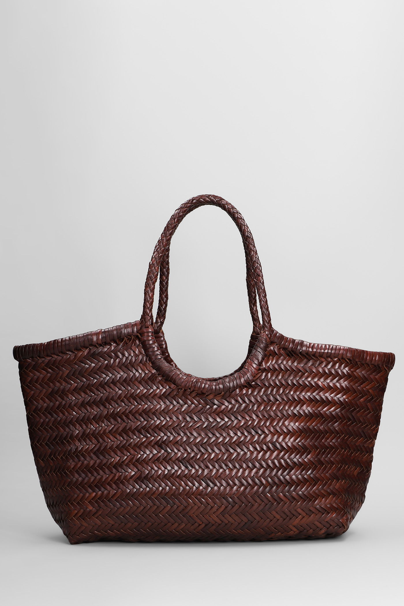 Dragon Diffusion Nantucket Basket Big Tote In Brown Leather