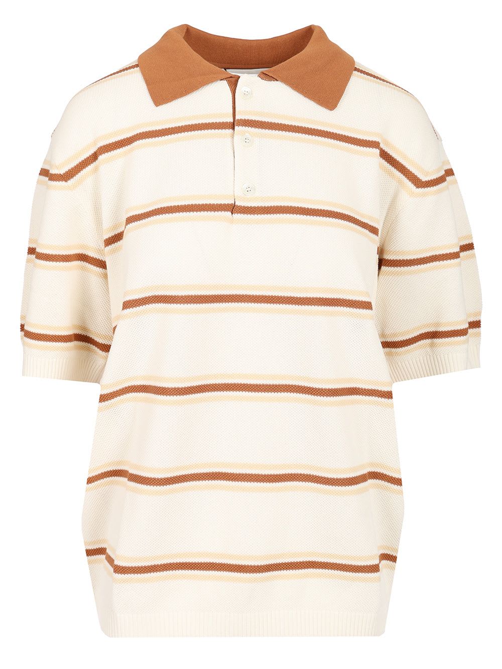 Dunst Unisex Striped Polo Knit