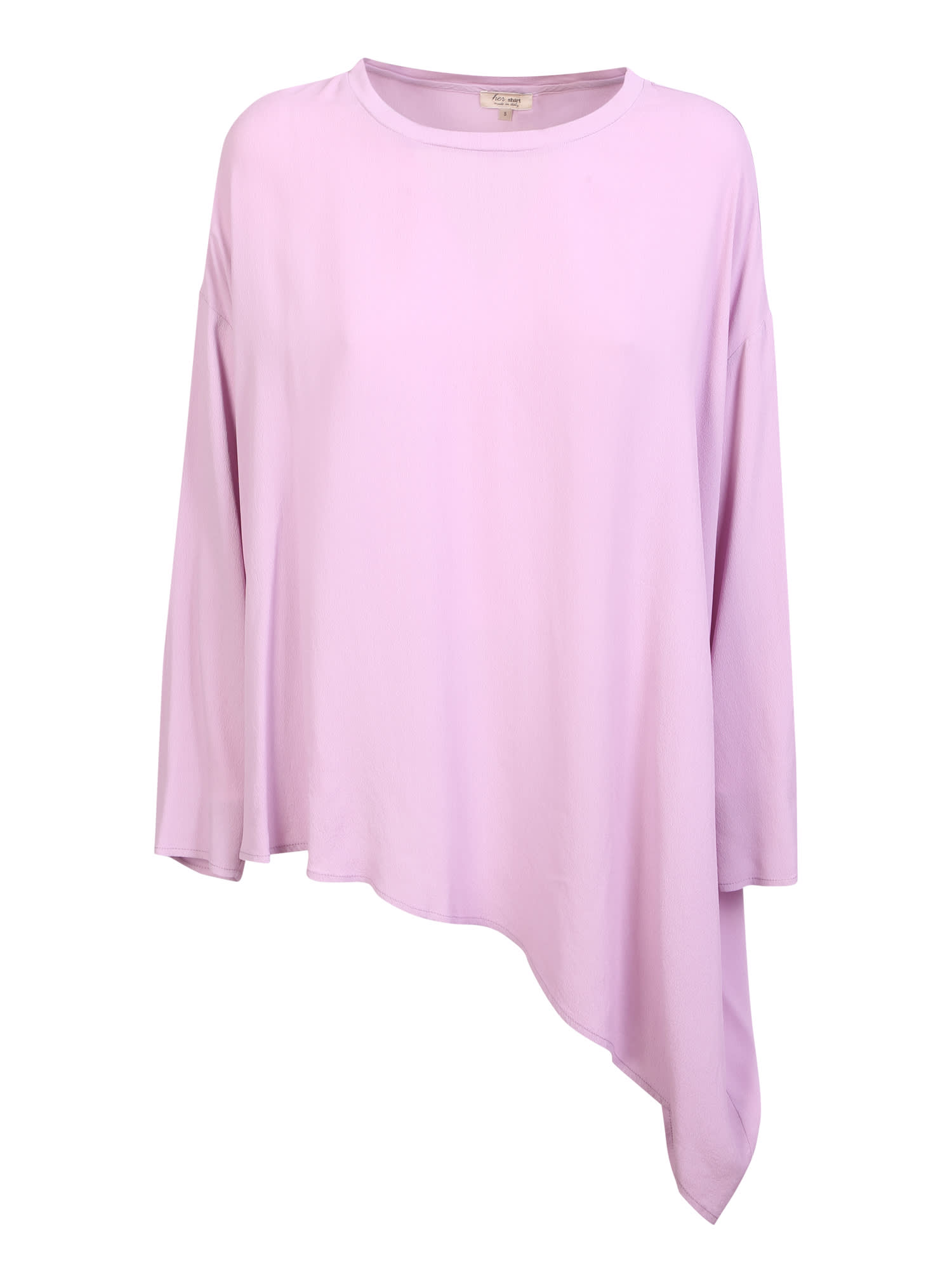 Her Shirt Lilac Asymmetrical Blouse