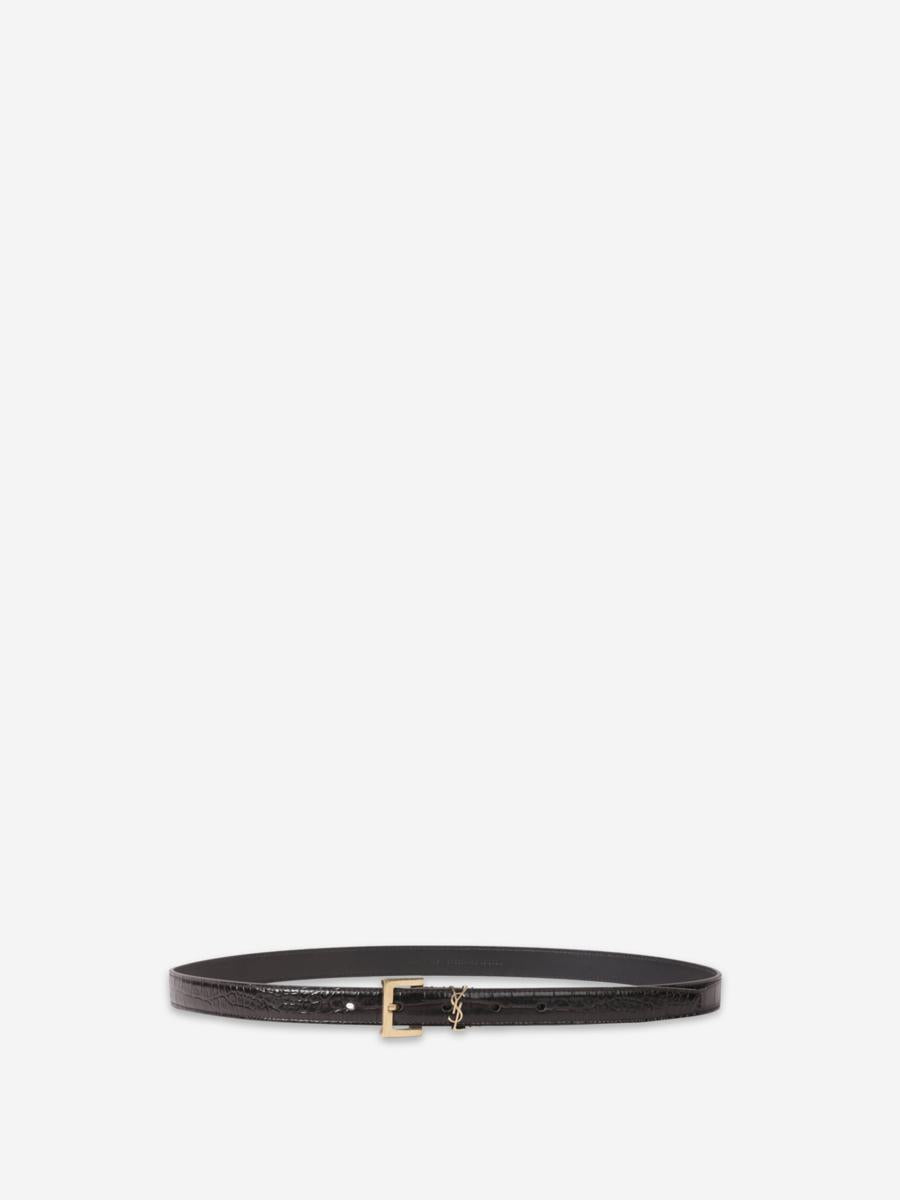 Saint Laurent Cassandre Thin Belt