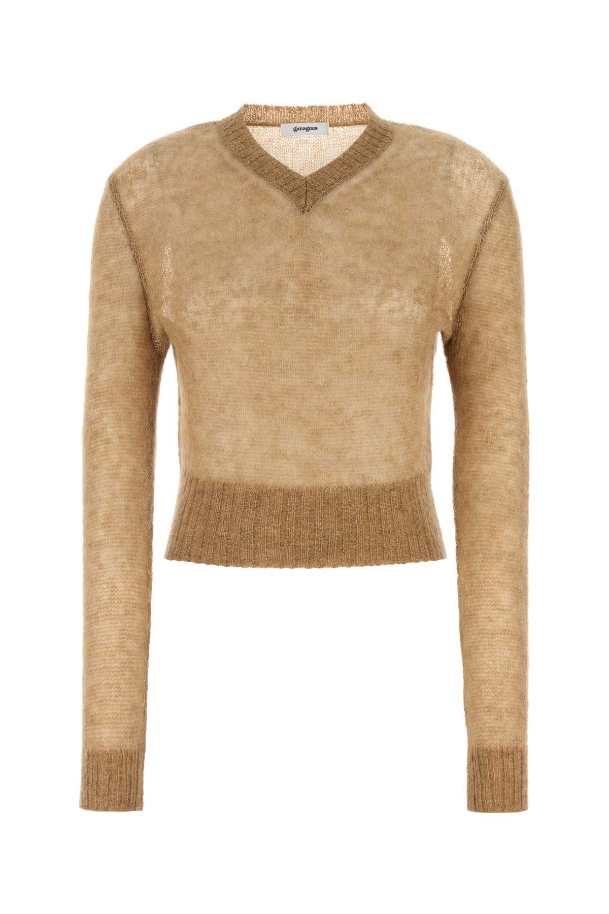 Gimaguas Camel Nylon Blend Mum Sweater