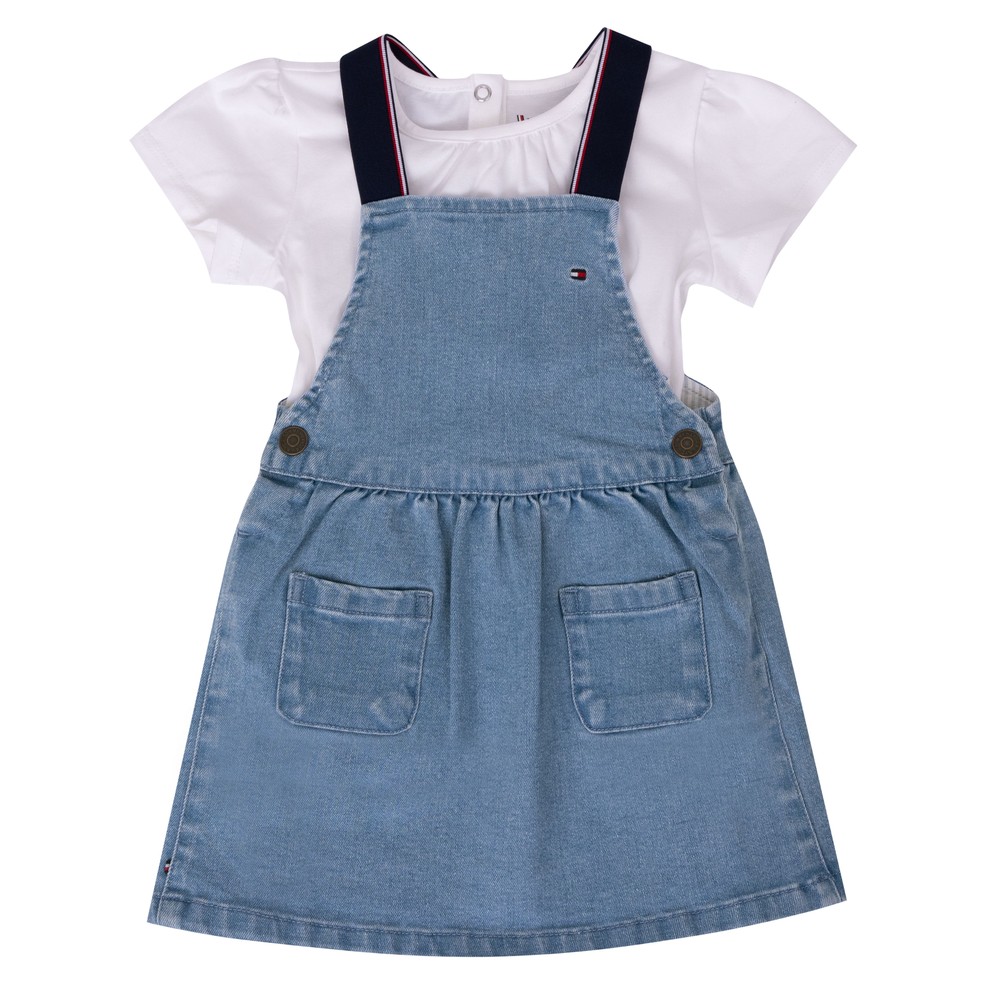 Denim Dungaree Dress