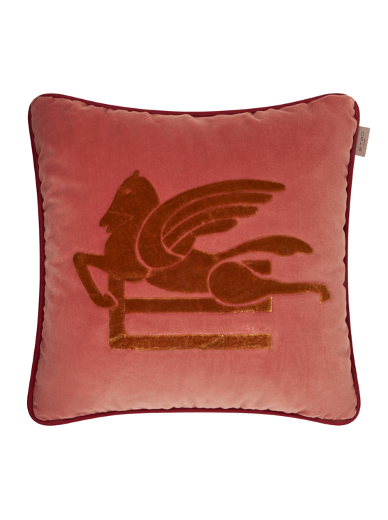 Etro, Coussin Brodé, Rose