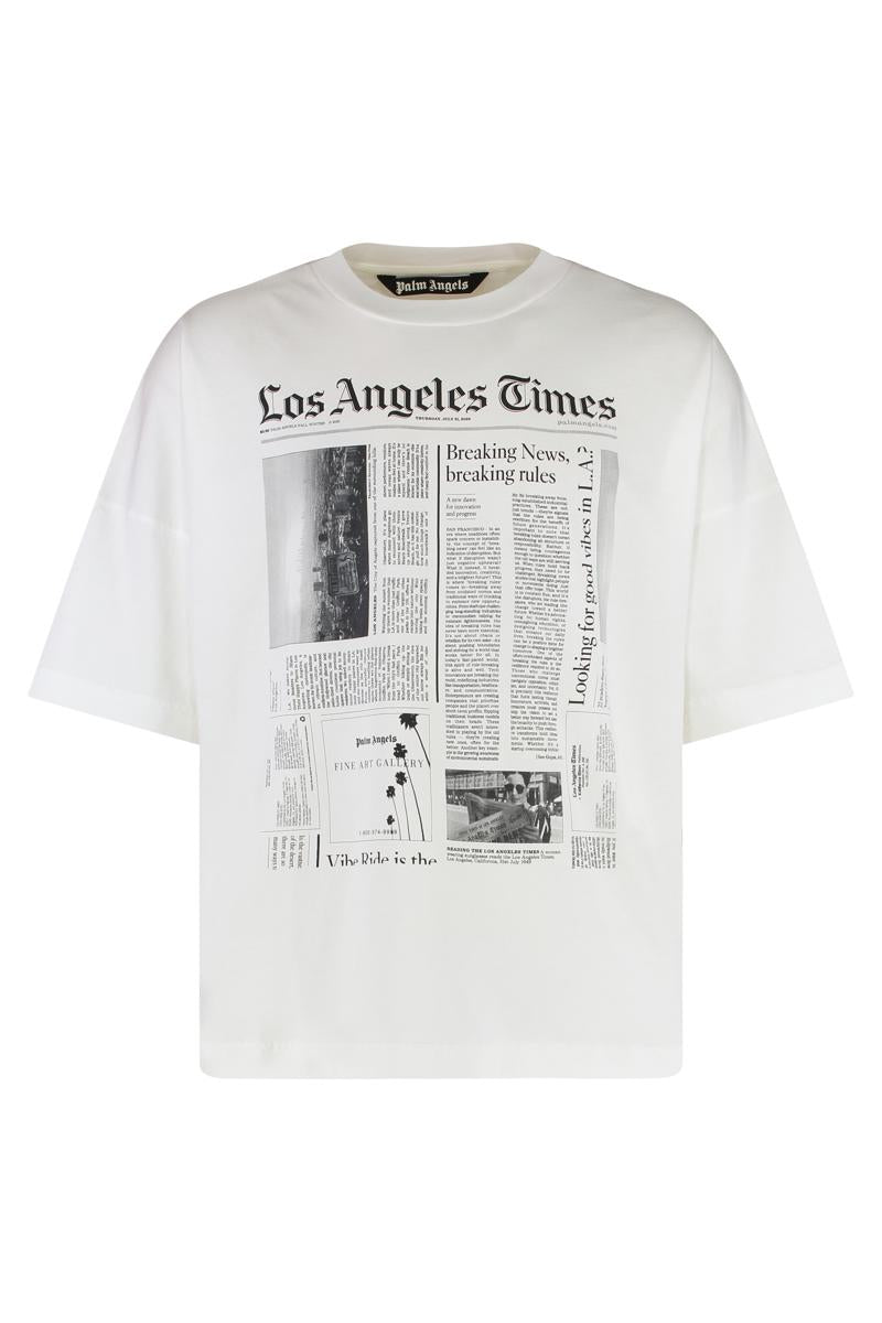 Palm Angels Logo Cotton T-Shirt
