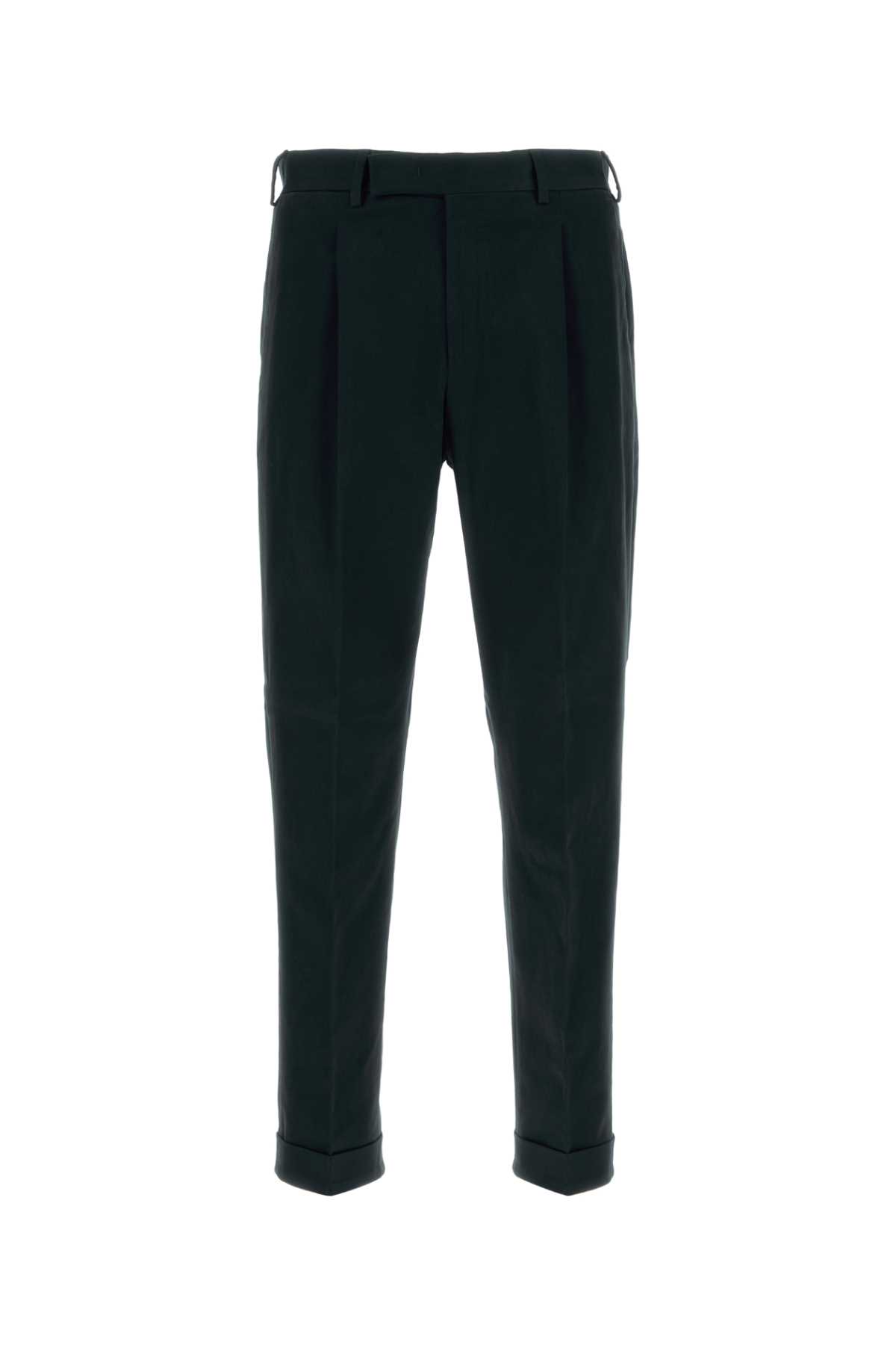 PT Torino Black Stretch Cotton Pant