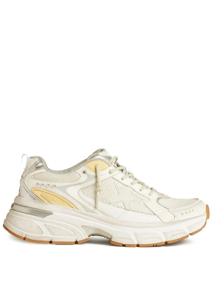 Golden Goose "Lightstar" Leather Net And Suede Upper Tpu Star Net Heel And Spur Shoes