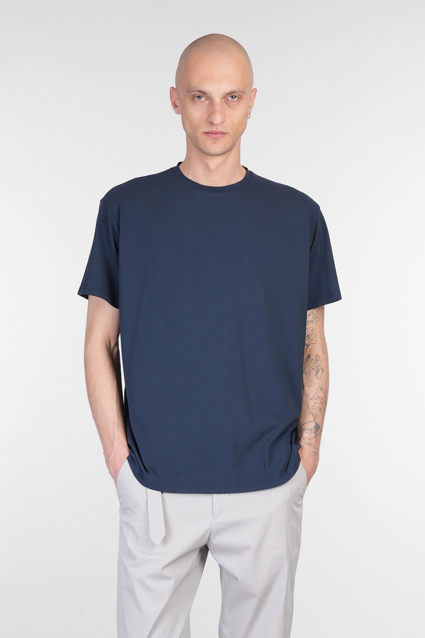 Low Brand B150 T-shirt In Blue Cotton