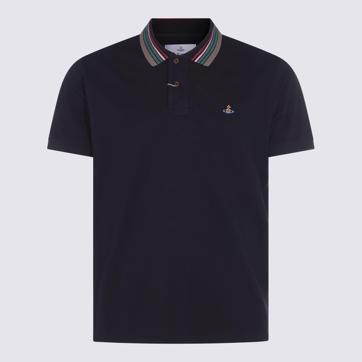Vivienne Westwood Black Cotton Polo Shirt