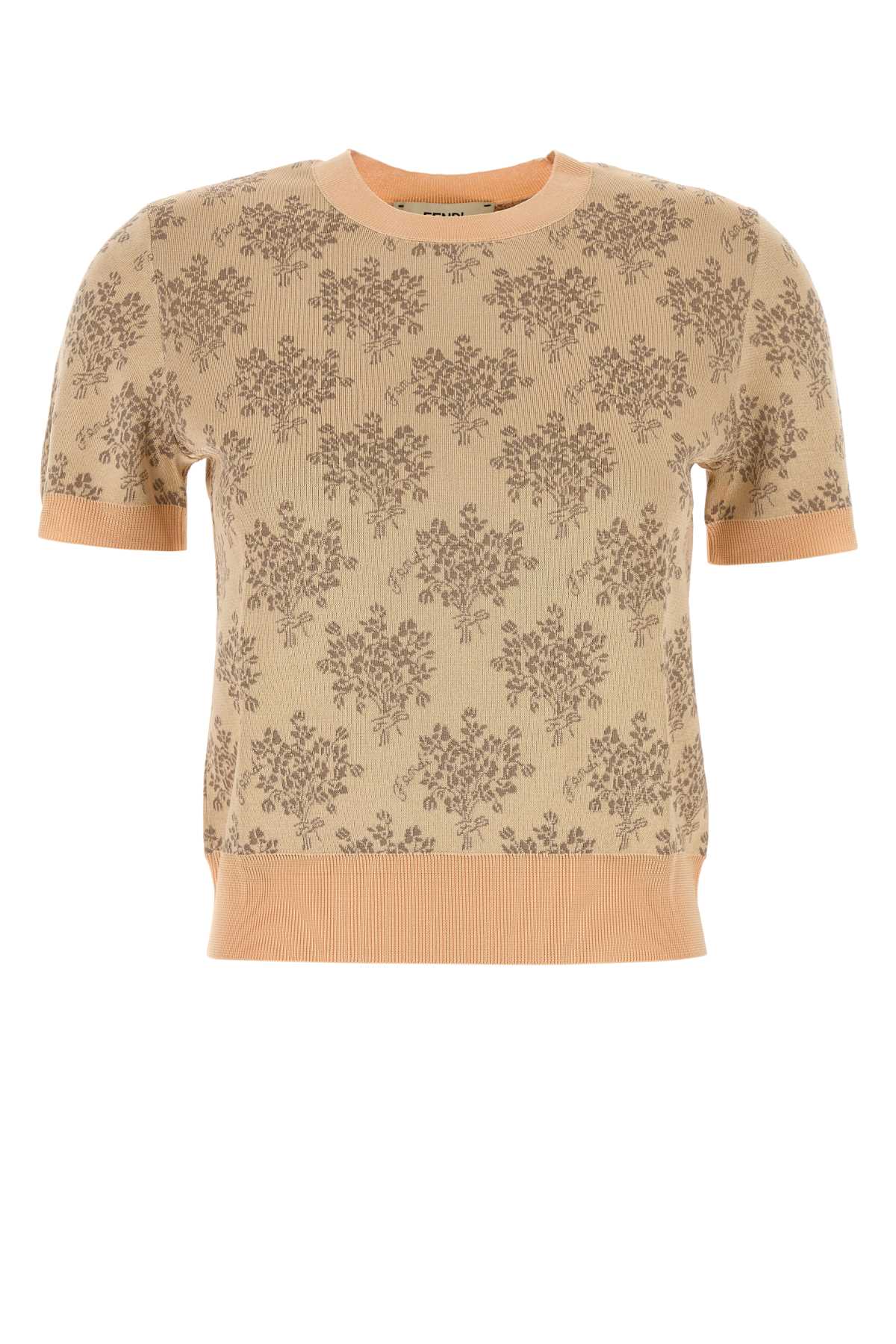 Fendi Embroidered Viscose Sweater