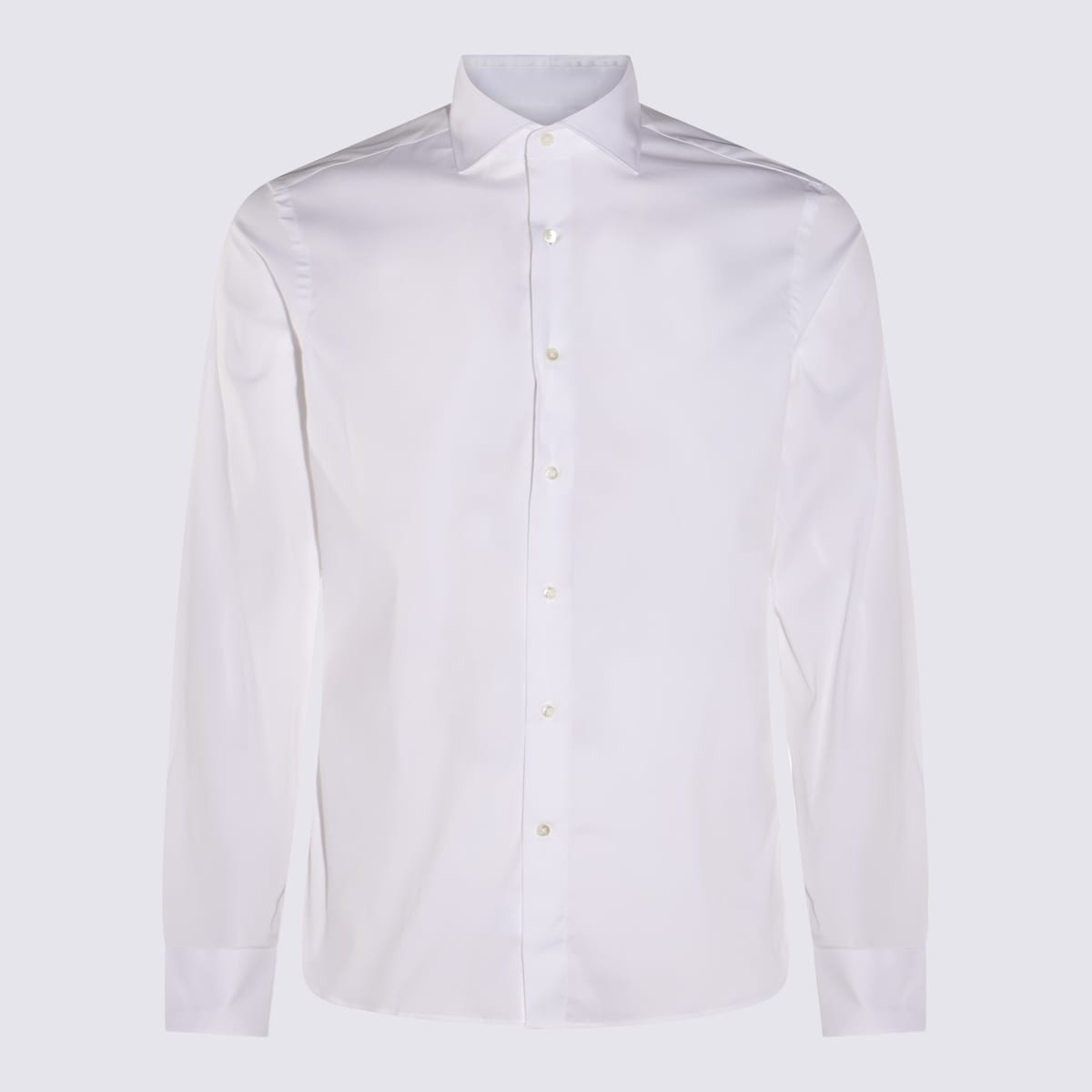 Canali White Cotton Shirt